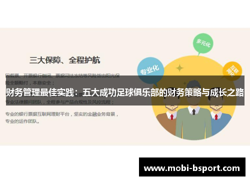 财务管理最佳实践：五大成功足球俱乐部的财务策略与成长之路